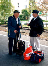 Bob and Erwin at the station
